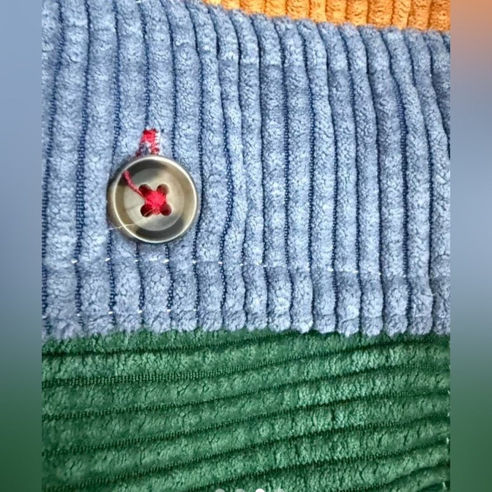 BDG Y2K COLORBLOCK CORDUROY JACKET SIZE M CROPPED PATCHWORK STREETWEAR RETRO - Picture 12 of 12